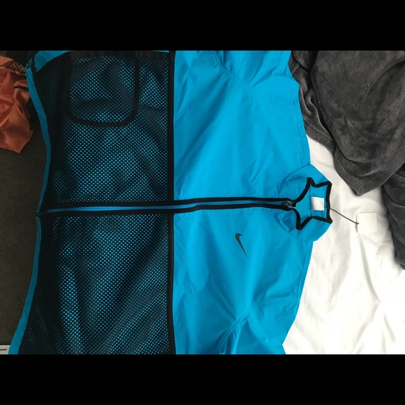 supreme nike trail running jacket blue